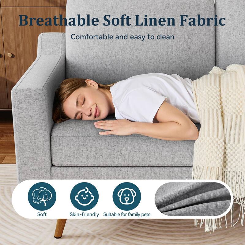 Breathable Soft Linen Fabric  
Comfortable and easy to clean  

Soft  
Skin-friendly  
Suitable for family pets
