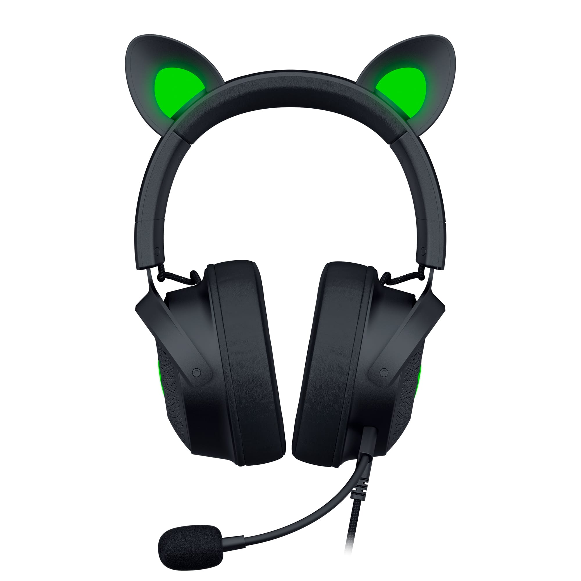 Alt View 21. Razer - Kraken Kitty V2 Pro Wired Over-the-Ear Gaming Headset for PC, Mac, Playstation - Black.