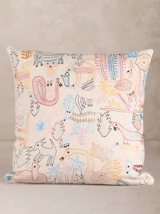 Front. GAURI KOHLI - Fateh Pillow - Multicolored.