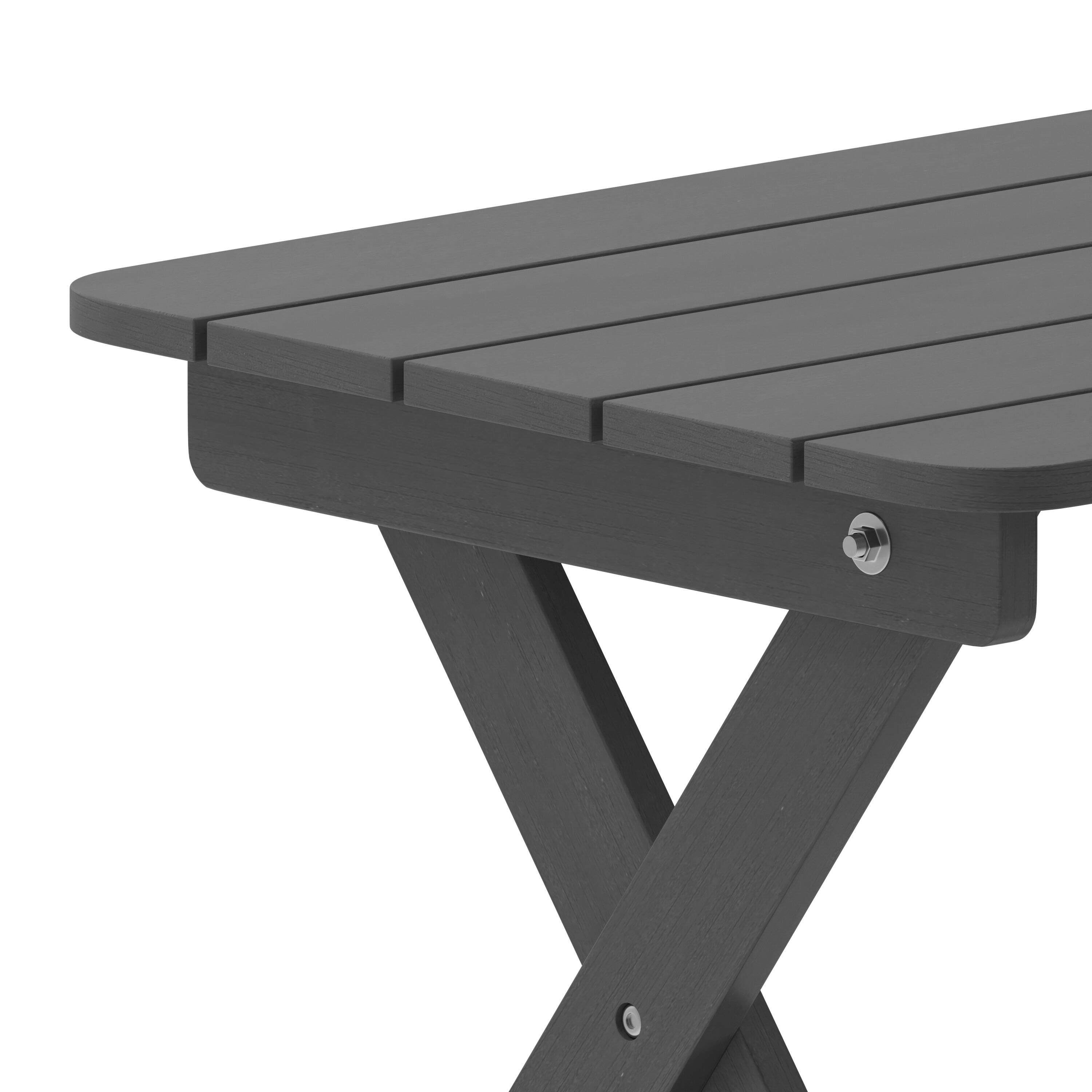 Alt View 10. Emma + Oliver - Florian 3-Piece Indoor/Outdoor Set with 2 Modern-Style Rocking Chairs with Matching End Table for All-Weather Use - Gray.