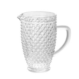 BreeBe - Hobnail Collection Pitcher Glass 58.1 oz - Clear