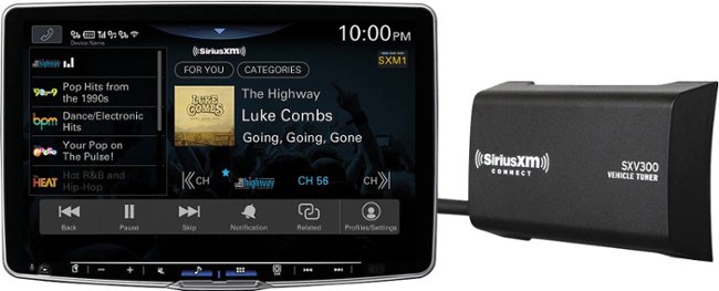 SiriusXM - Connect Satellite Radio Vehicle Tuner - Black