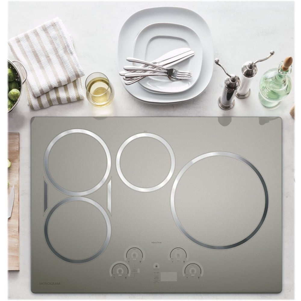 Best Buy Monogram 29.9" Electric Induction Cooktop Silver ZHU30RSJSS