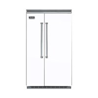 Viking - Professional 5 Series Quiet Cool 29.1 Cu. Ft. Side-by-Side Built-In Refrigerator - White - Front_Zoom
