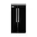 Front. Viking - Professional 5 Series Quiet Cool 25.3 Cu. Ft. Side-by-Side Built-In Refrigerator - Black.