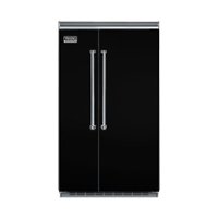 Viking - Professional 5 Series Quiet Cool 29.1 Cu. Ft. Side-by-Side Built-In Refrigerator - Black - Front_Zoom