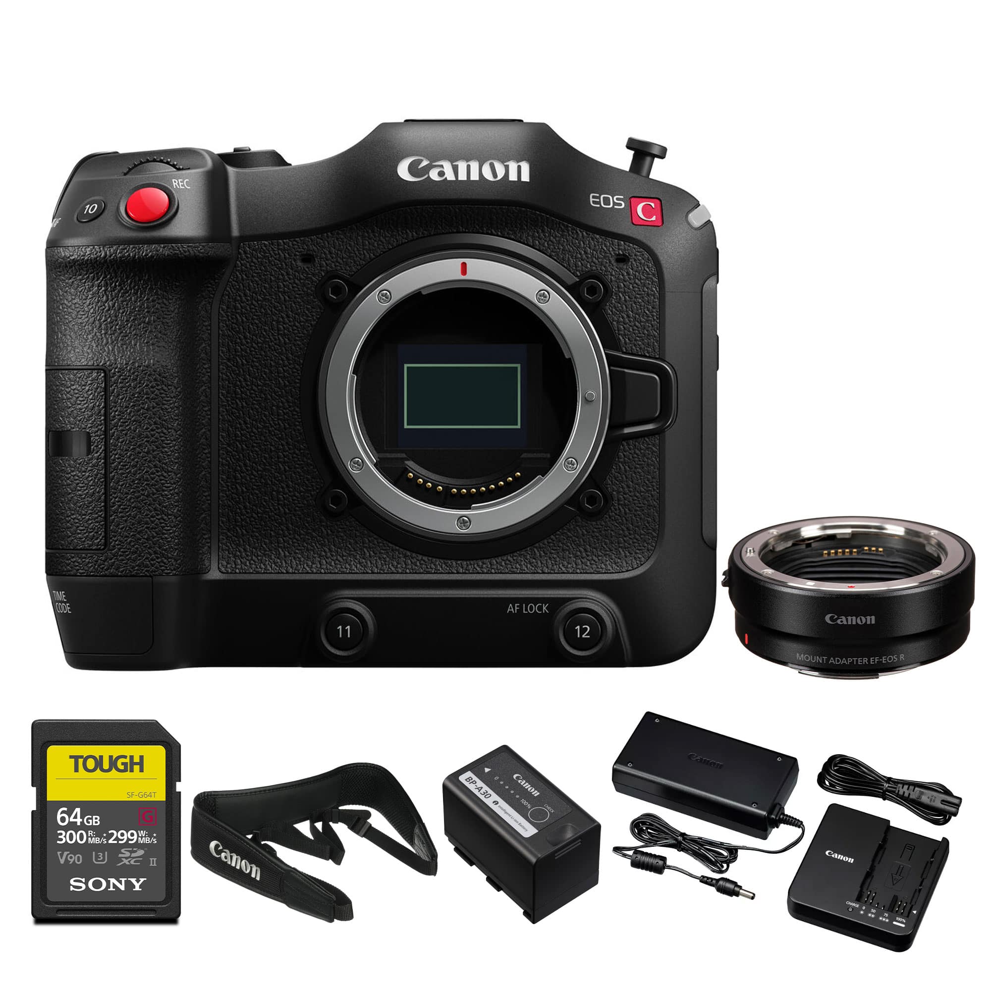 Canon - EOS C70 Cinema Camera + More - Black