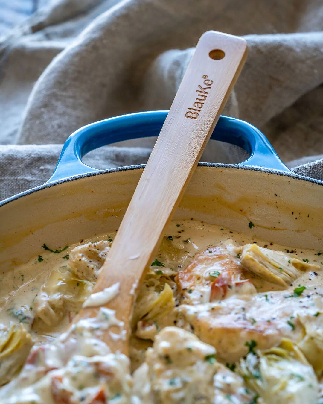 Alt View 7. BlauKe - Wooden Spoons for Cooking 7-Pack - Bamboo Kitchen Utensils Set for Nonstick Cookware - Beige.