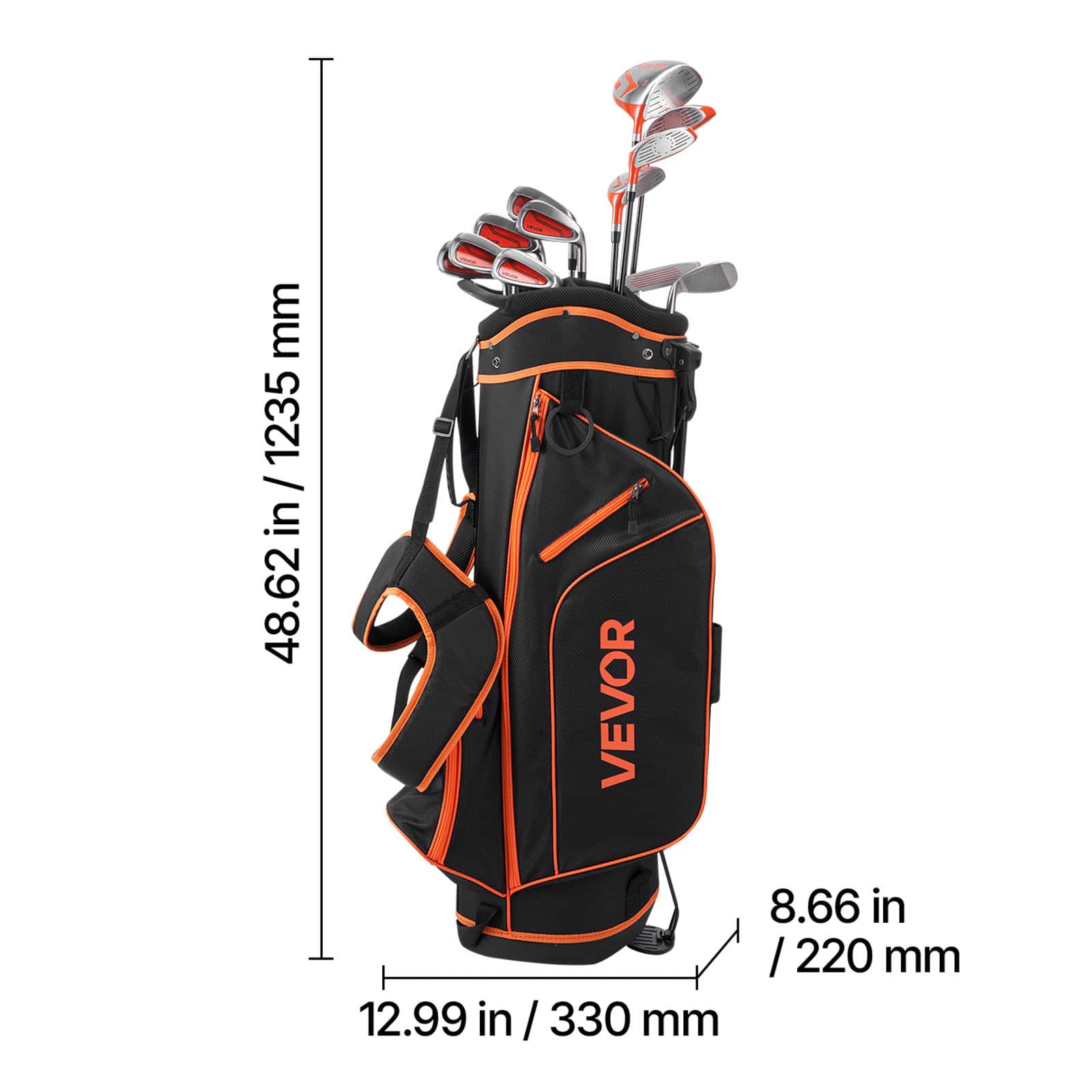 VEVOR Golf Club Set, 12 Pieces Women's Golf with 460CC #1 Driver