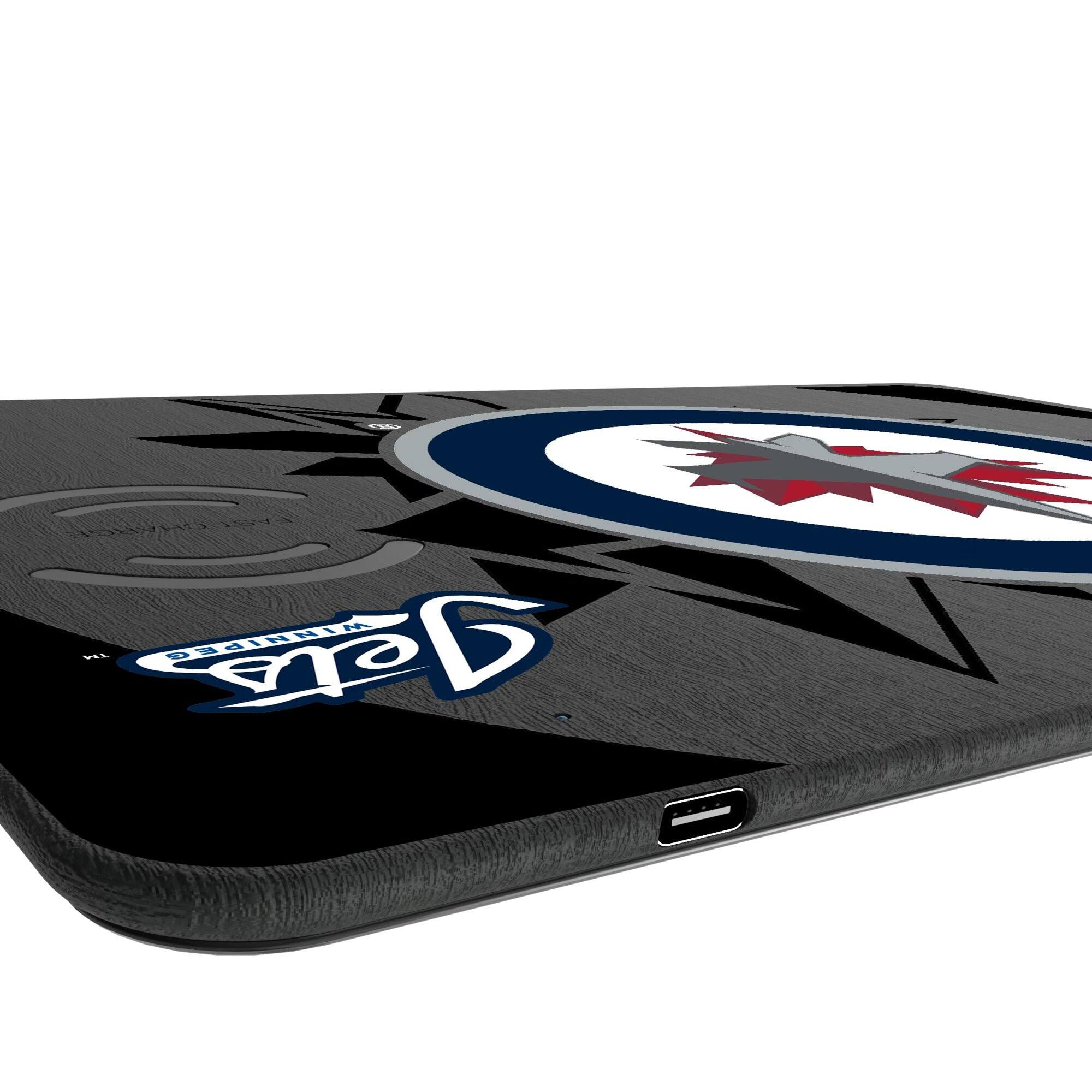Alt View 2. Keyscaper - Winnipeg Jets 15W Fast Wireless Charger and Mouse Pad - Multicolor.