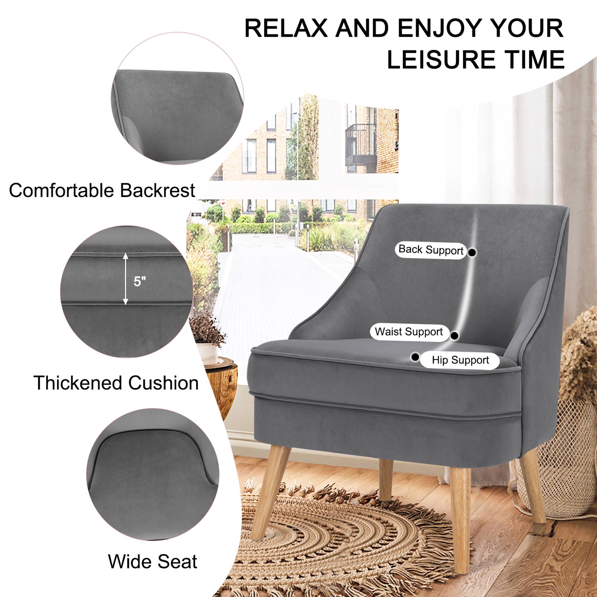 RELAX AND ENJOY YOUR LEISURE TIME: Comfortable Backrest, Back Support, 5" Waist Support, Thickened Cushion, Hip Support, Wide Seat.