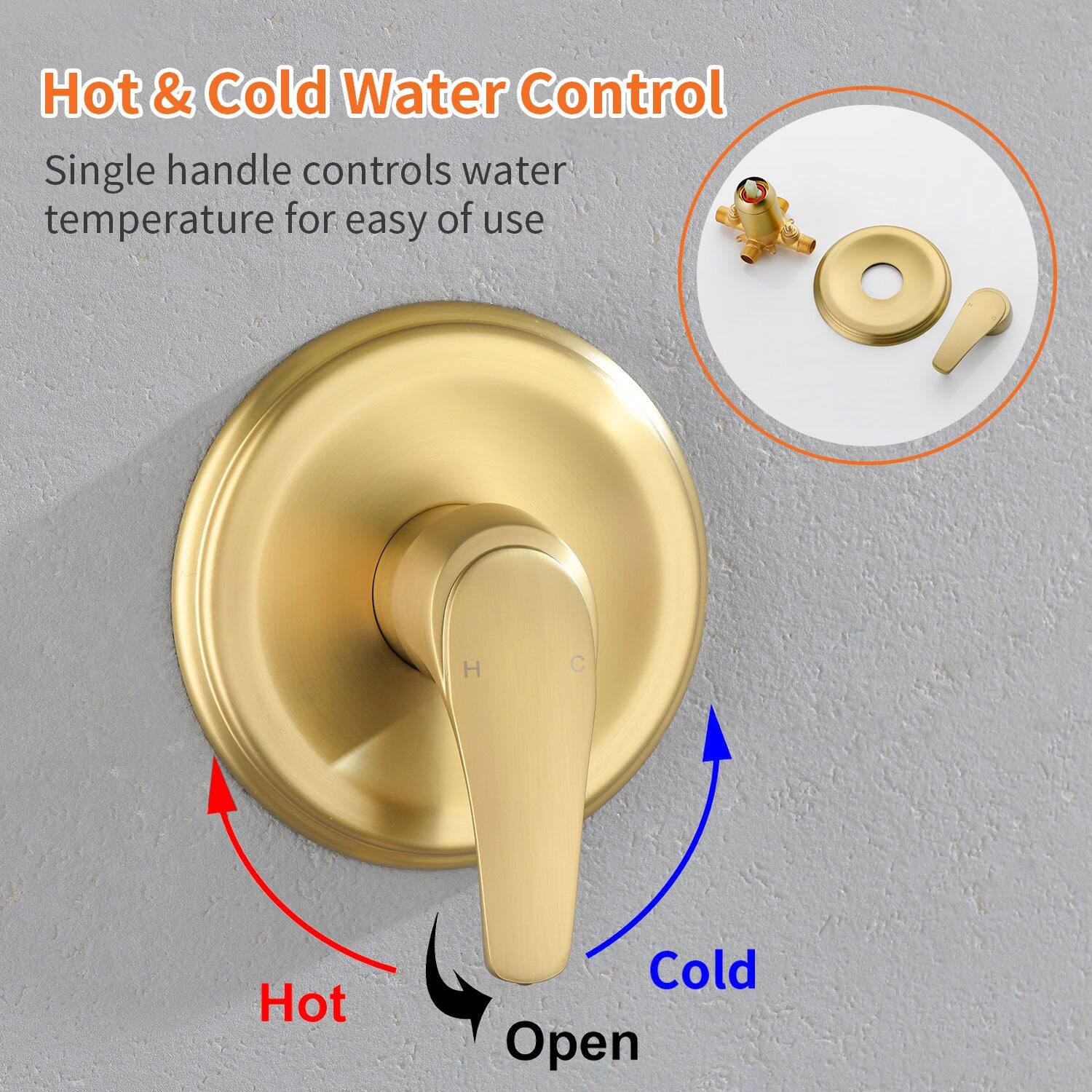 Hot & Cold Water Control

Single handle controls water temperature for easy of use

H C

Hot Cold Open