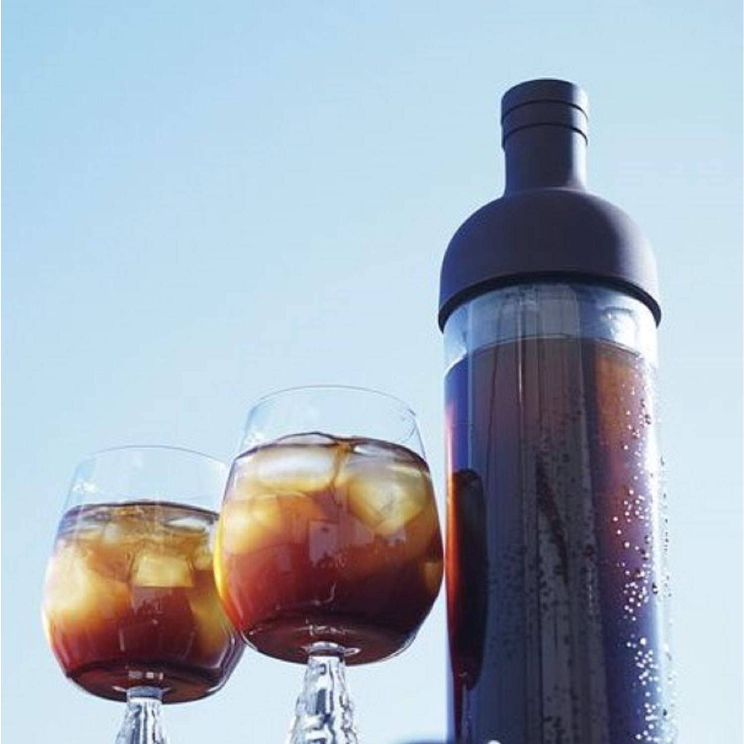 Alt View 5. Dapper Styles - Cold Brew Coffee Wine Bottle Perfect for brewing cold iced coffee by just adding coffee - Mocha.