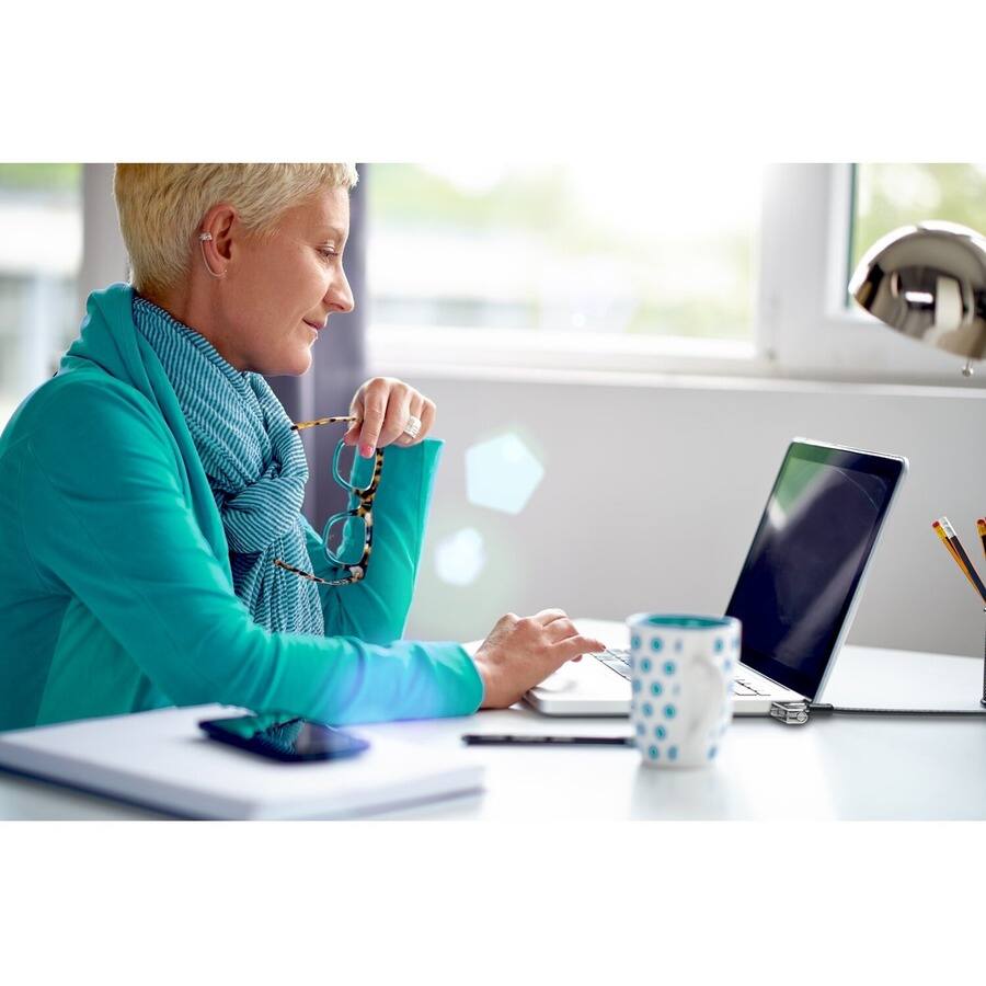 Alt View 5. Kensington - Kensington Slim Combination Lock for Standard Slot-Serialized - Resettable - 4-digit - Combination Lock - Carbon Steel.