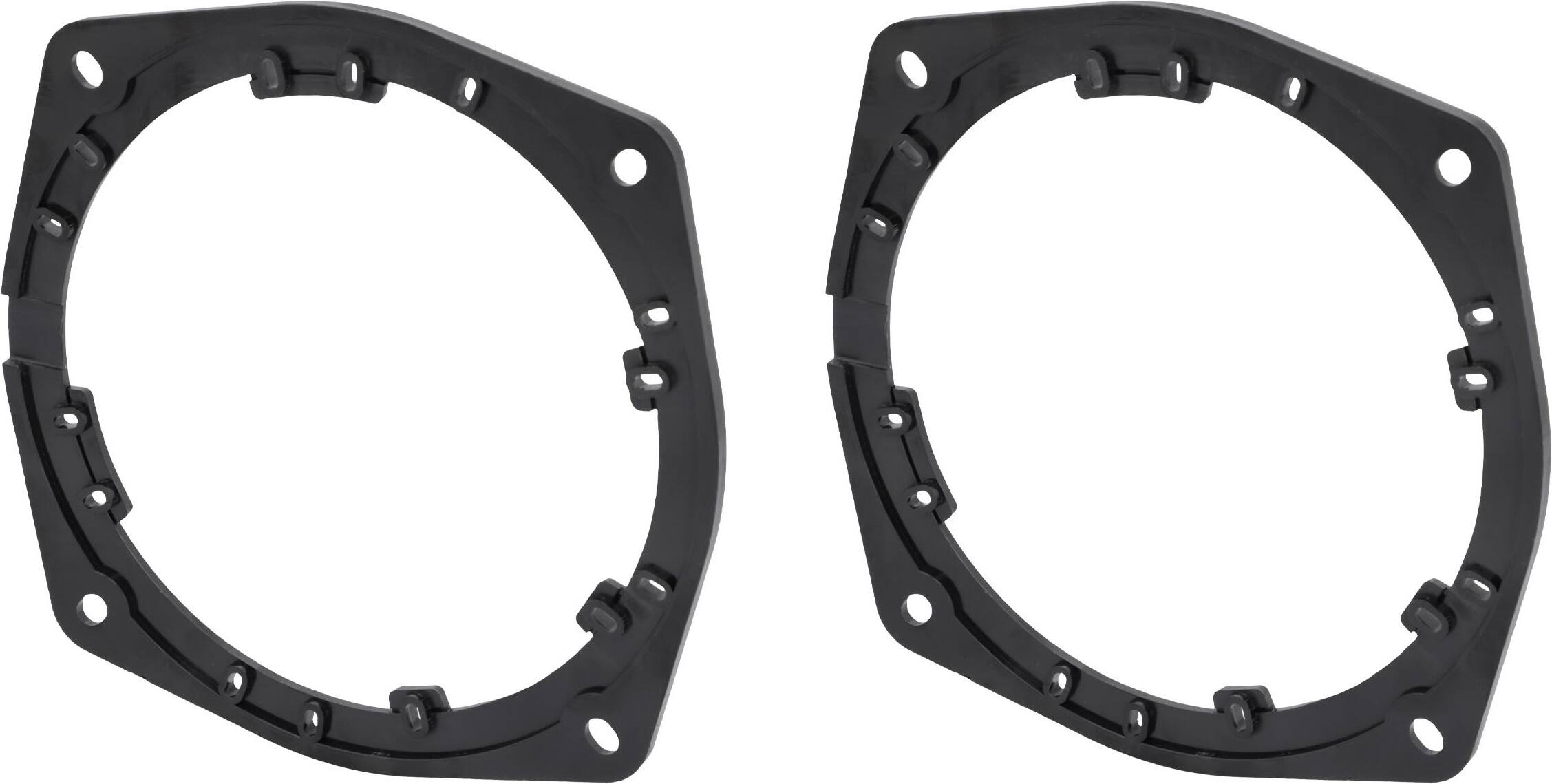 Left. Metra - Speaker Adapter Plate for Mitsubishi 1999-2012 (2-Pack) - Black.