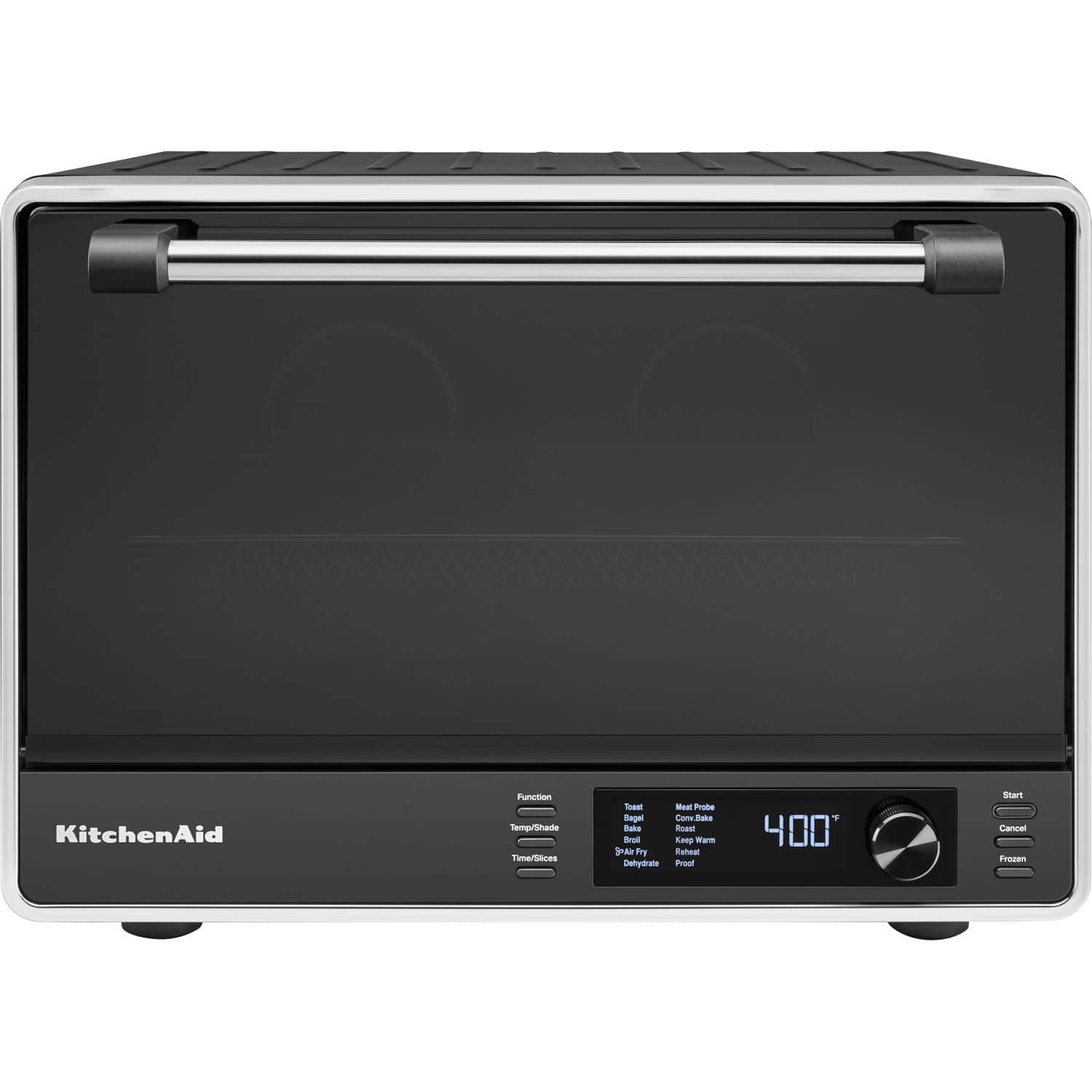 KitchenAid - Dual Convection Countertop Oven with Air Fry and Temperature Probe, 120 VAC - Black Matte - Front_Zoom