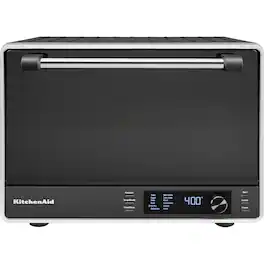KitchenAid - Dual Convection Countertop Oven with Air Fry and Temperature Probe, 120 VAC - Black Matte