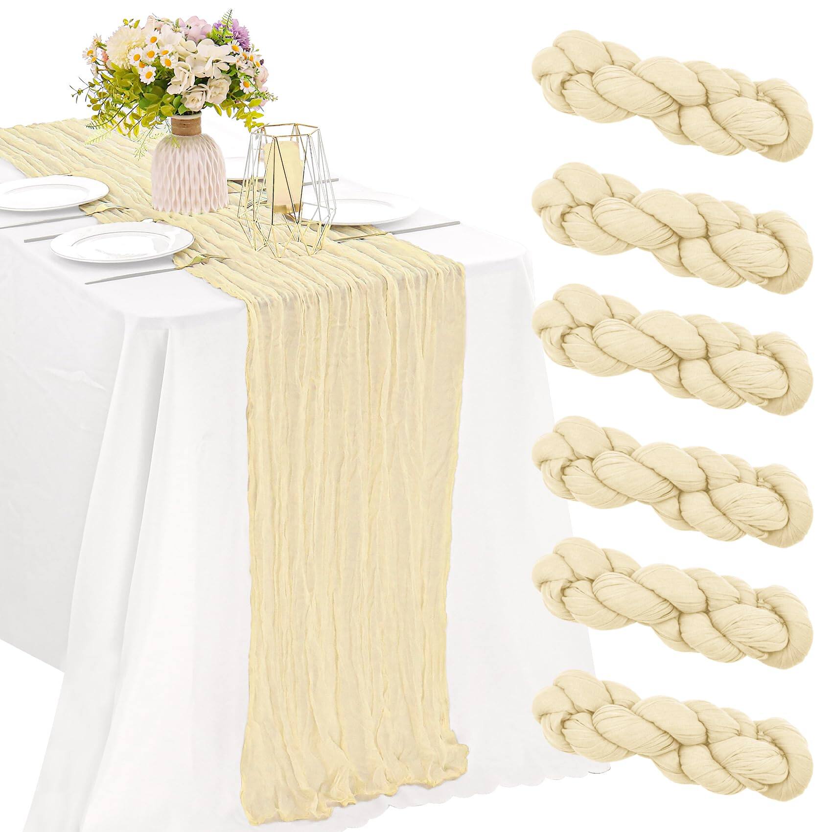 Beige-35" x 120"-6 Pack