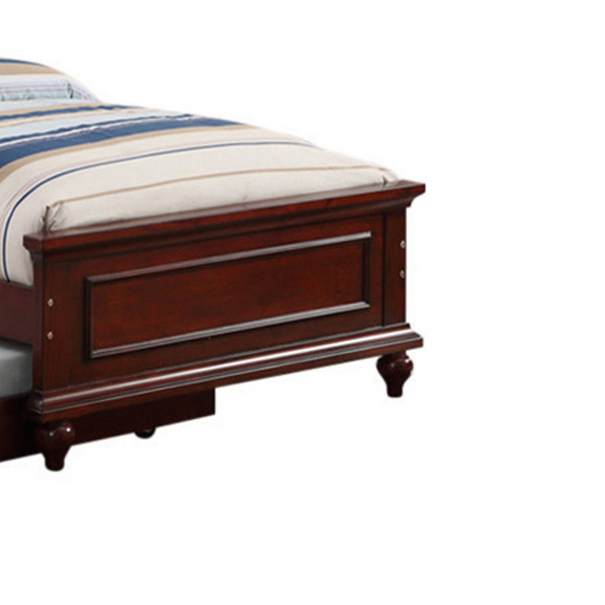 Alt View 2. Manhattan Lane - Cherub Twin Size Bed With Trundle - Brown & Black.
