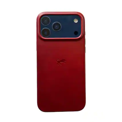 Front. LUMAZI - Full Grain Leather MagSafe iPhone 17 Pro Max Case - Winterberry.