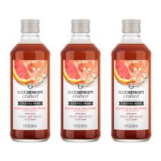 Sodastream crafted non-alcoholic cocktail mixer grapefruit & elderflower. Makes about 20 mocktails or drinks. 4 FL OZ (118 mL)