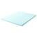 Front. Lucid Comfort Collection - Lucid Comfort Collection 3" Gel Memory Foam Topper, Queen - Blue.