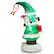 Front. Costway - 8FT Inflatable Christmas Tree with Santa Claus, Blowup Holiday Decoration - Multicolor.
