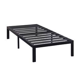 Hivvago - Twin XL Metal Platform Bed Frame with Heavy Duty Steel Slats - Black