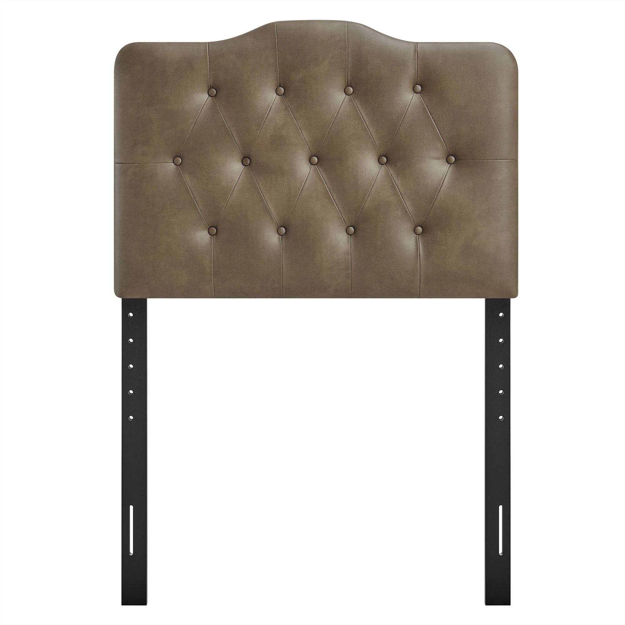 Alt View 2. Modway - Annabel Faux Leather Queen Headboard by Modway - Mushroom.
