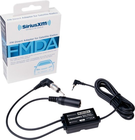 Front. SiriusXM - FM Direct Adapter for Satellite Radios - Black.