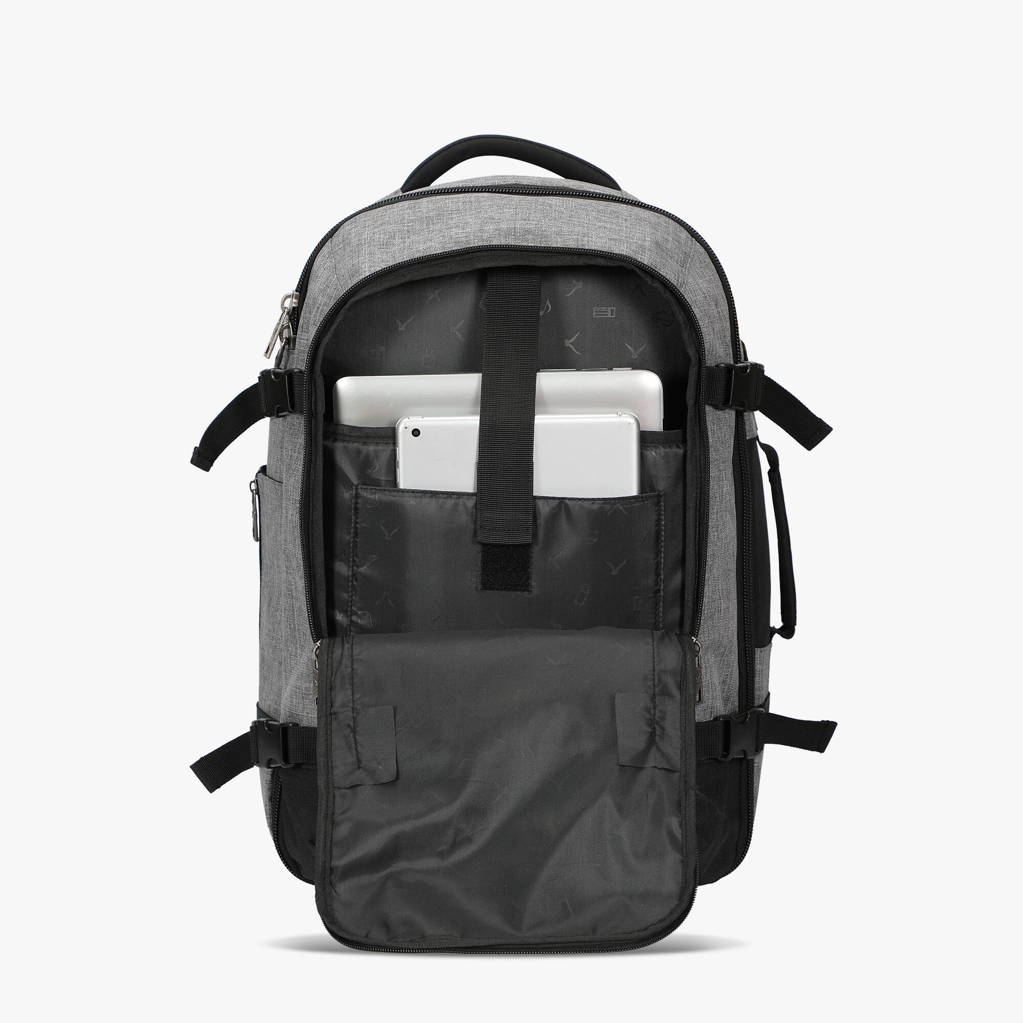 Alt View 2. Hynes Eagle - Carry-On Travel Backpack (40L) - Heather Gray.