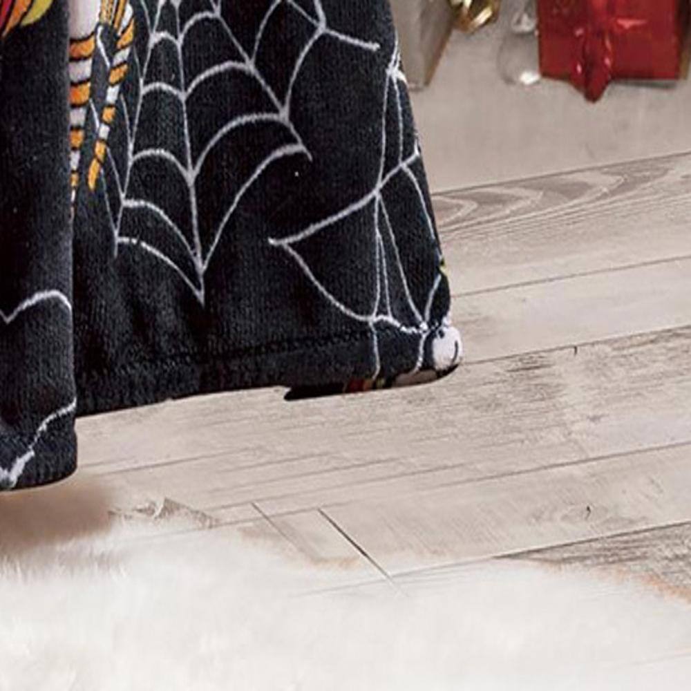 Alt View 1. Noble House - Plazatex Black Holyday Micro plush Decorative All Season Black Color 50" X 60" Throw Blanket - Black.