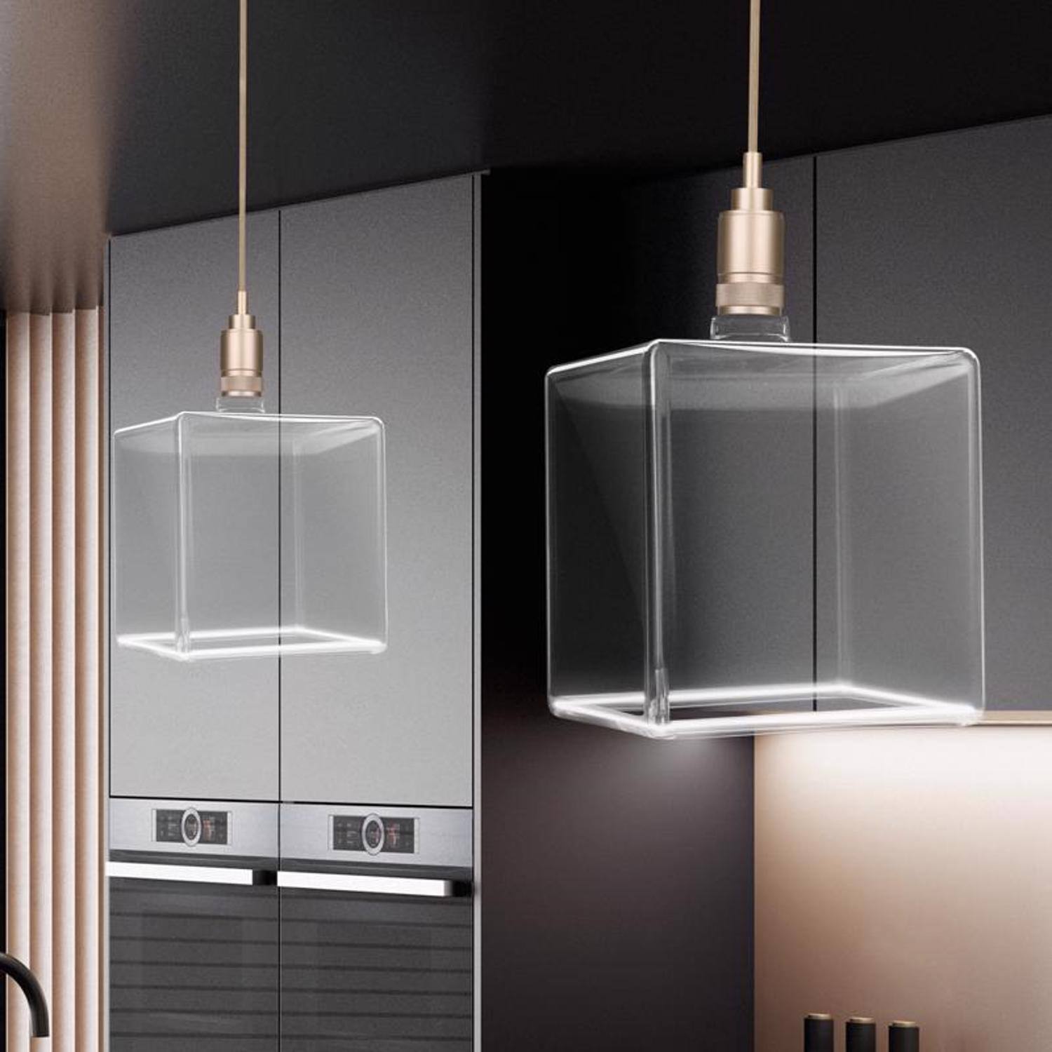Alt View 3. FEIT ELECTRIC - Feit Square E26 (Medium) Filament LED Bulb Soft White 40 Watt Equivalence 1 pk.