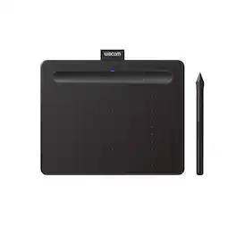 Wacom - Intuos Graphic Drawing Tablet for Mac, PC, Chromebook & Android (Small) with Software Included (Wireless) - Black