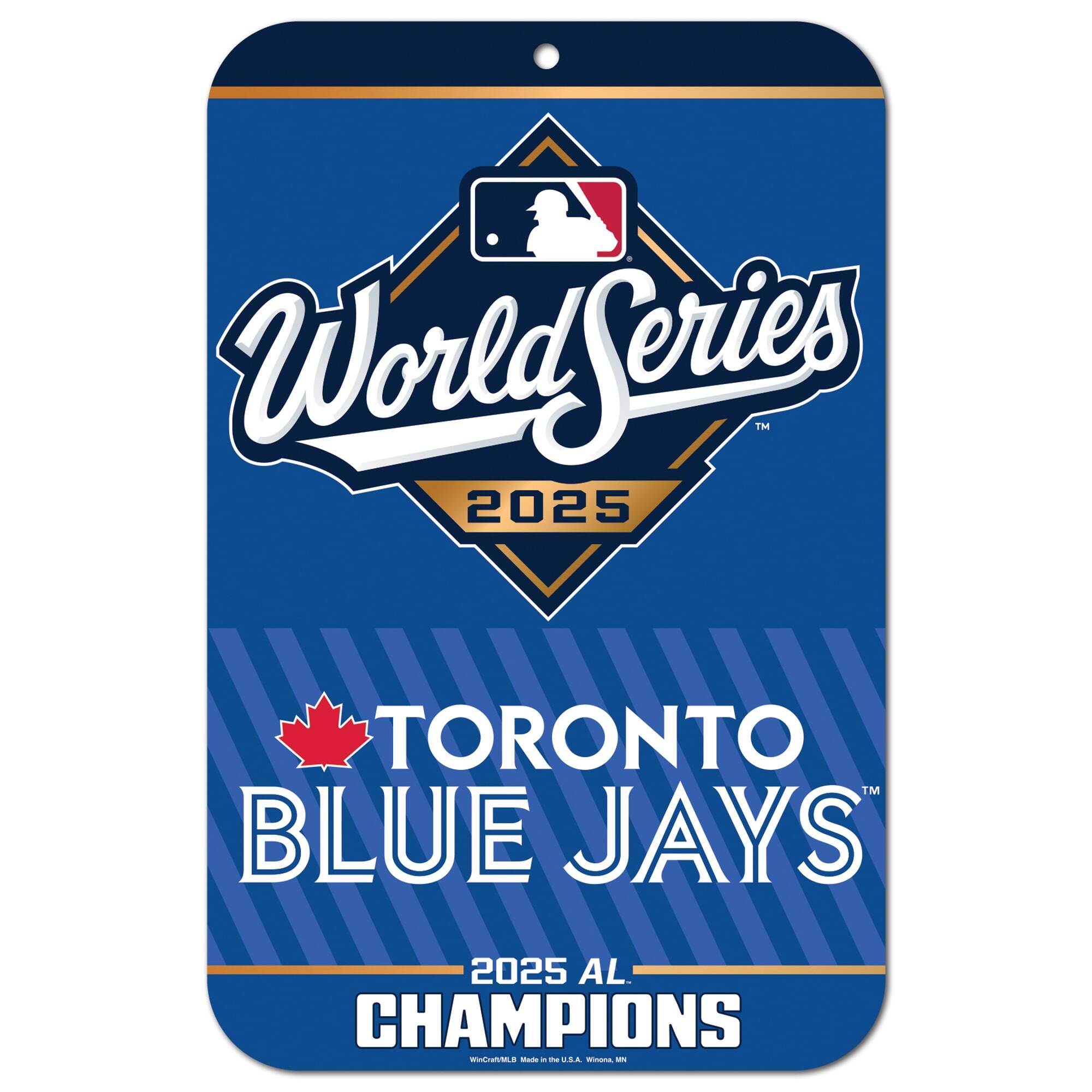 Toronto Blue Jays 2025 American League Champions 11" x 17" Styrene Sign