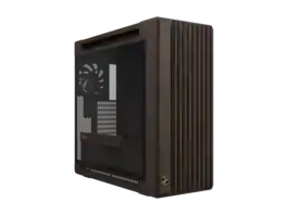 ASUS - ProArt PA602 Wood Edition E-ATX Case, Tempered Glass, 440mm GPU Support, 420mm Radiator, 1x140mm + 2x200mm Fans - Retro Brown