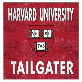 Jardine - Harvard Crimson 10" x 10" Team Color Tailgater Plaque - Maroon