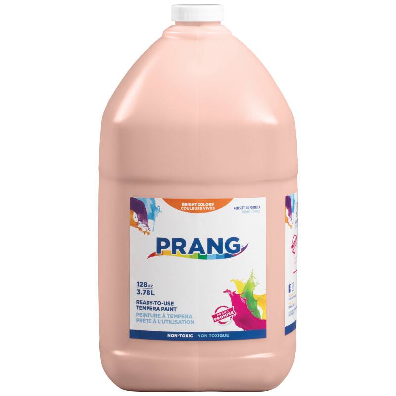 BRIGHT COLORS COULEURS VIVES  
NON SETTLING FORMULA  
PRANG  
128 oz 3.78L  
READY-TO-USE TEMPERA PAINT PEINTURE A TEMPERA PRETE A L'UTILISATION  
NON-TOXIC NON TOXIQUE