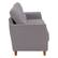Left. CorLiving - Georgia 3-Seat Fabric Upholstered Sofa - Light Grey.