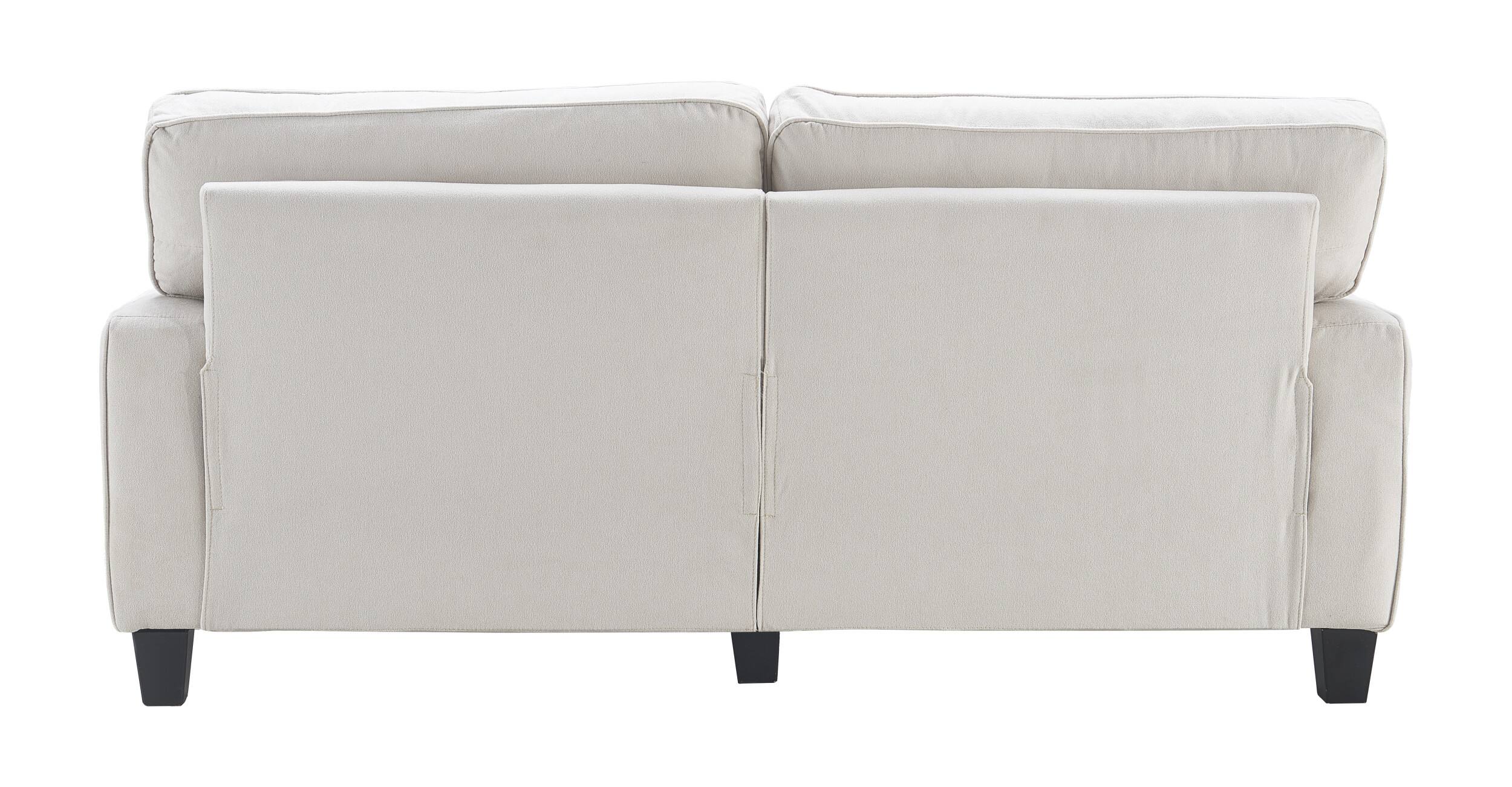 Alt View 15. Serta - Palisades Modern 3-Seat - Straight Arm - Fabric Sofa - 78" - Cream.