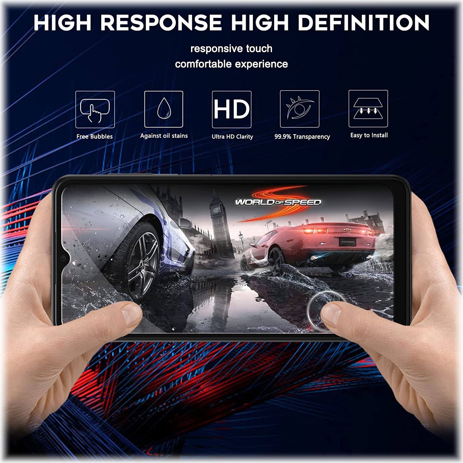 Alt View 12. SaharaCase - ZeroDamage Ultra Strong+ Tempered Glass Screen Protector for Samsung Galaxy A13 5G (2-Pack) - Clear.