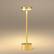 Angle. ONEWISH - 2-Pack Gold Cordless LED Table Lamp – Rechargeable Touch Control Night Light, Perfect Holiday Home Décor & Gift - Gold.