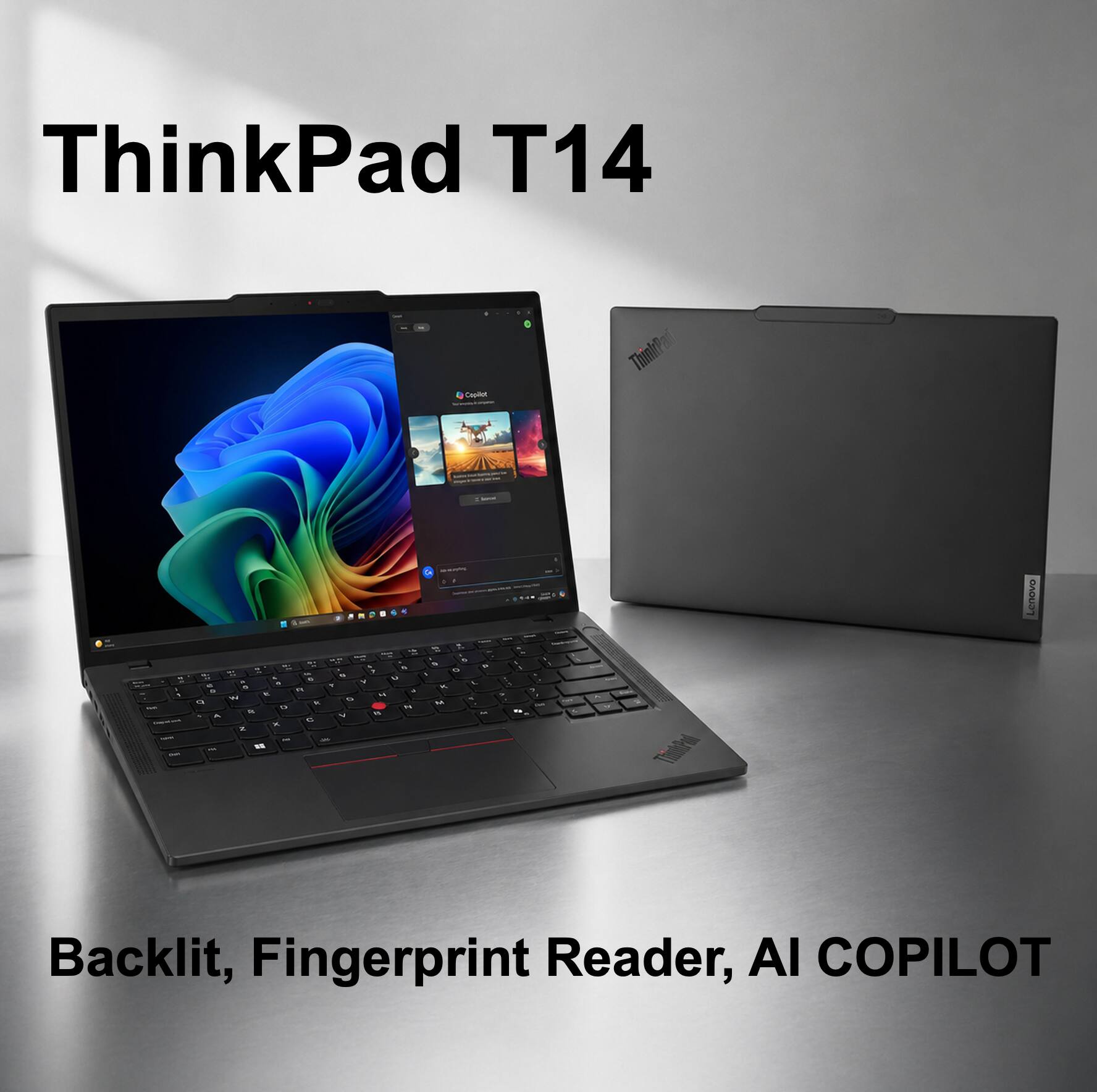 ThinkPad T14  
Backlit, Fingerprint Reader, AI COPILOT