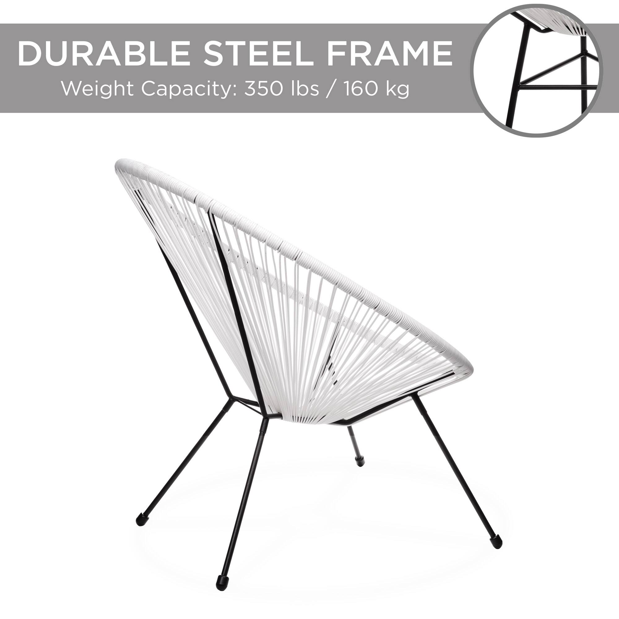 DURABLE STEEL FRAME  
Weight Capacity: 350 lbs / 160 kg