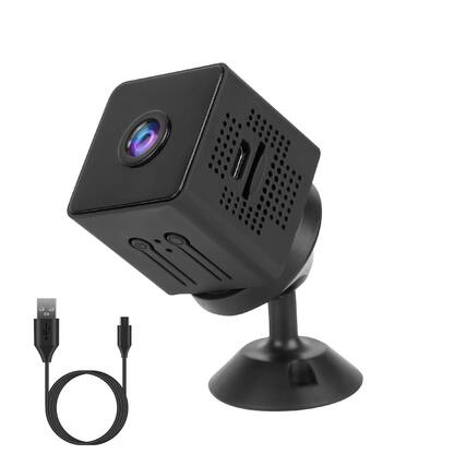 Front. Tiramisubest - 1080P 2.4G WiFi Security Camera for Pet Baby Monitor,Wireless Camera with PIR Motion Detection Night Vision App Control.