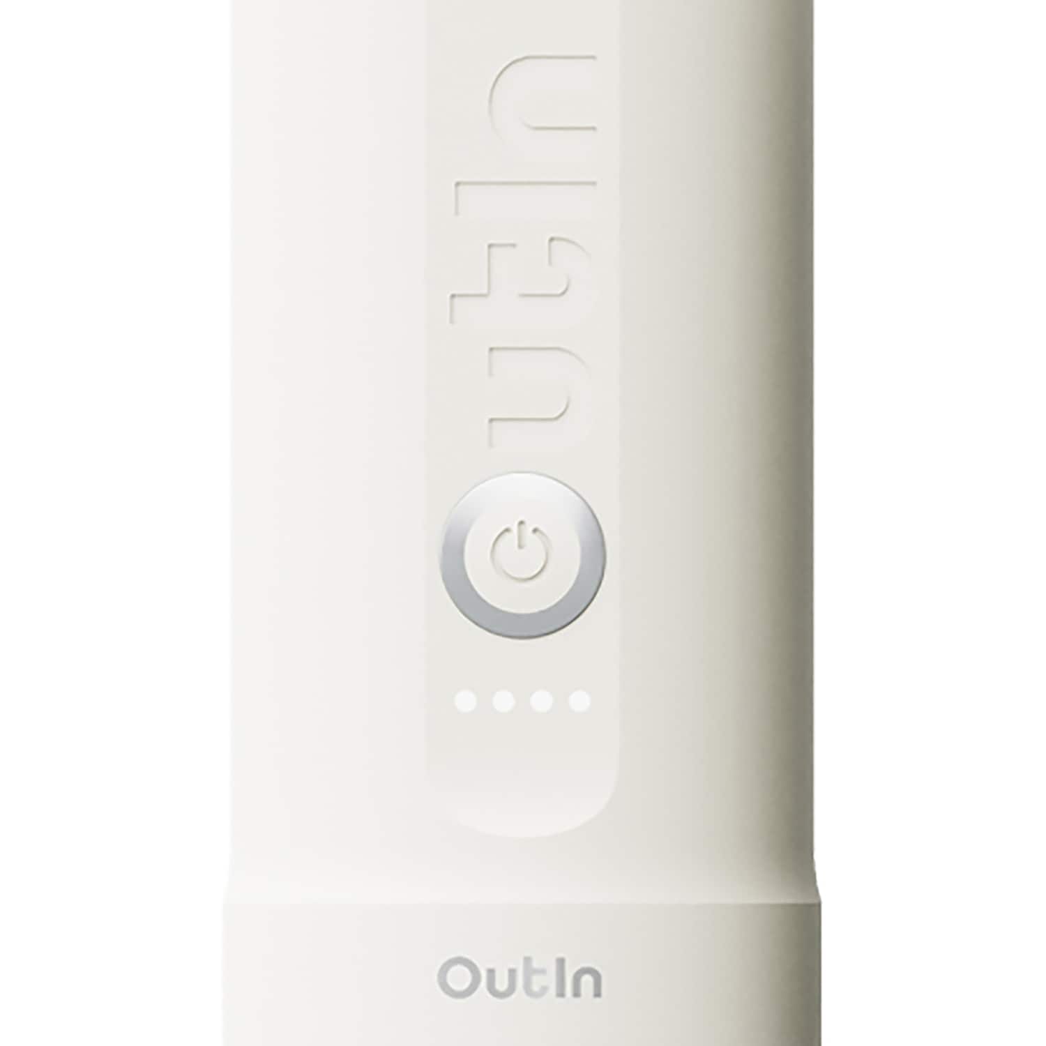 Outin Nano Portable Electric Pearl White Espresso Machine with