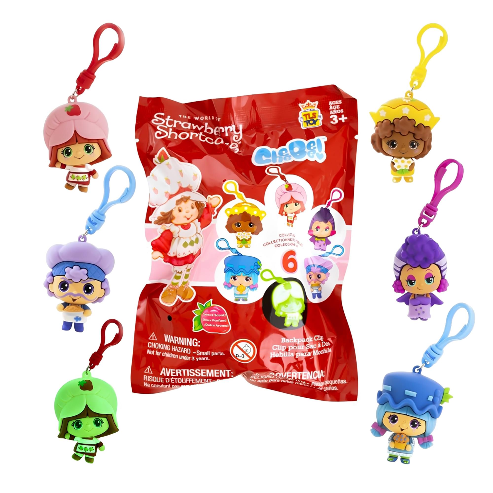 Strawberry Shortcake 2.5-Inch Blind Bag CheeBee Keychain Figure | One Random