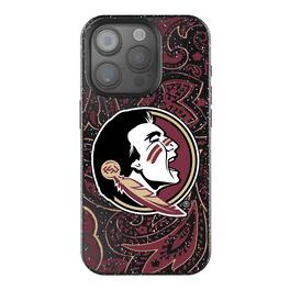 Keyscaper - NCAA - Florida State Seminoles Paisley Bling iPhone Case - 14 - Black