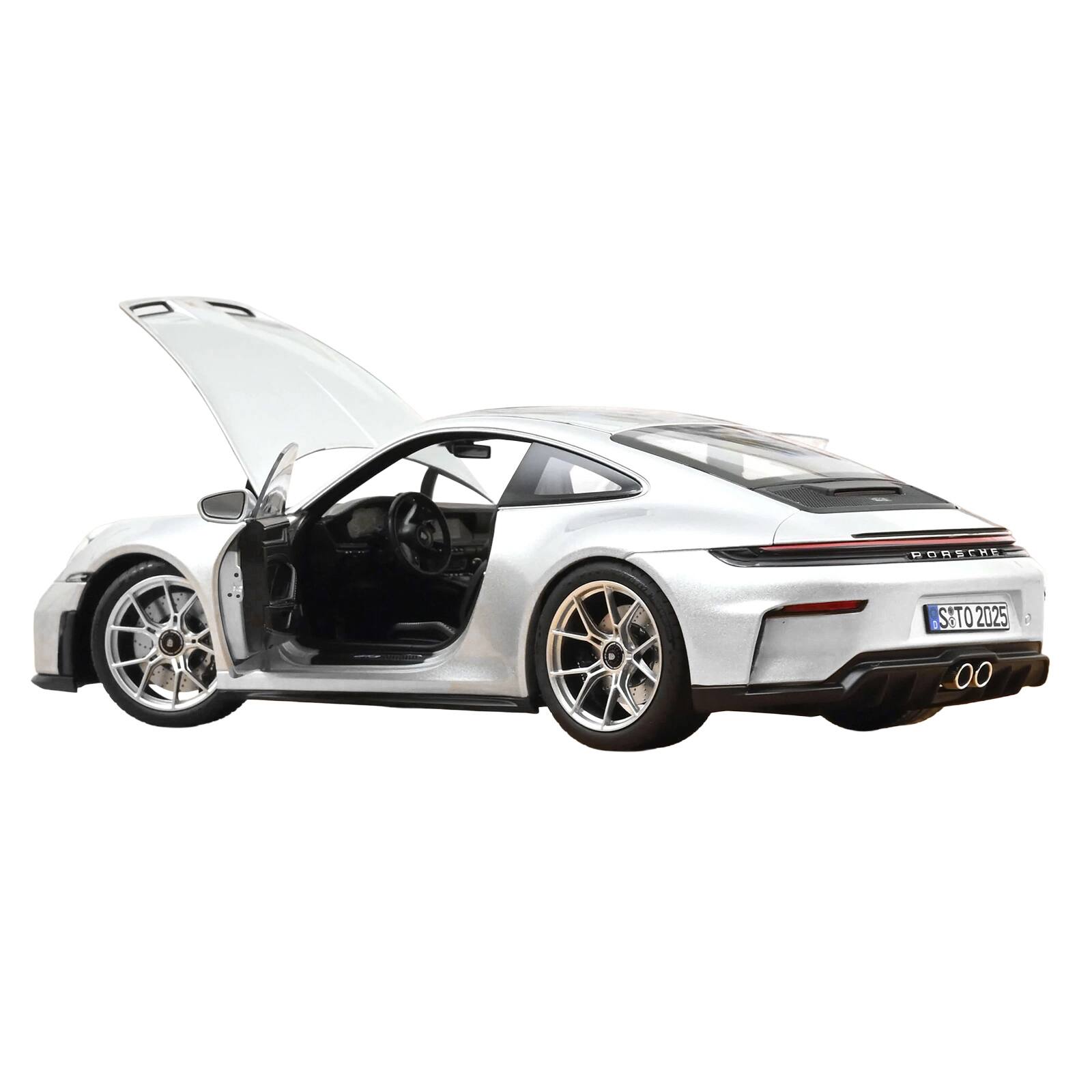 2025 Porsche 911 GT3 Touring GT Silver Metallic 1/18 Diecast Model Car ...