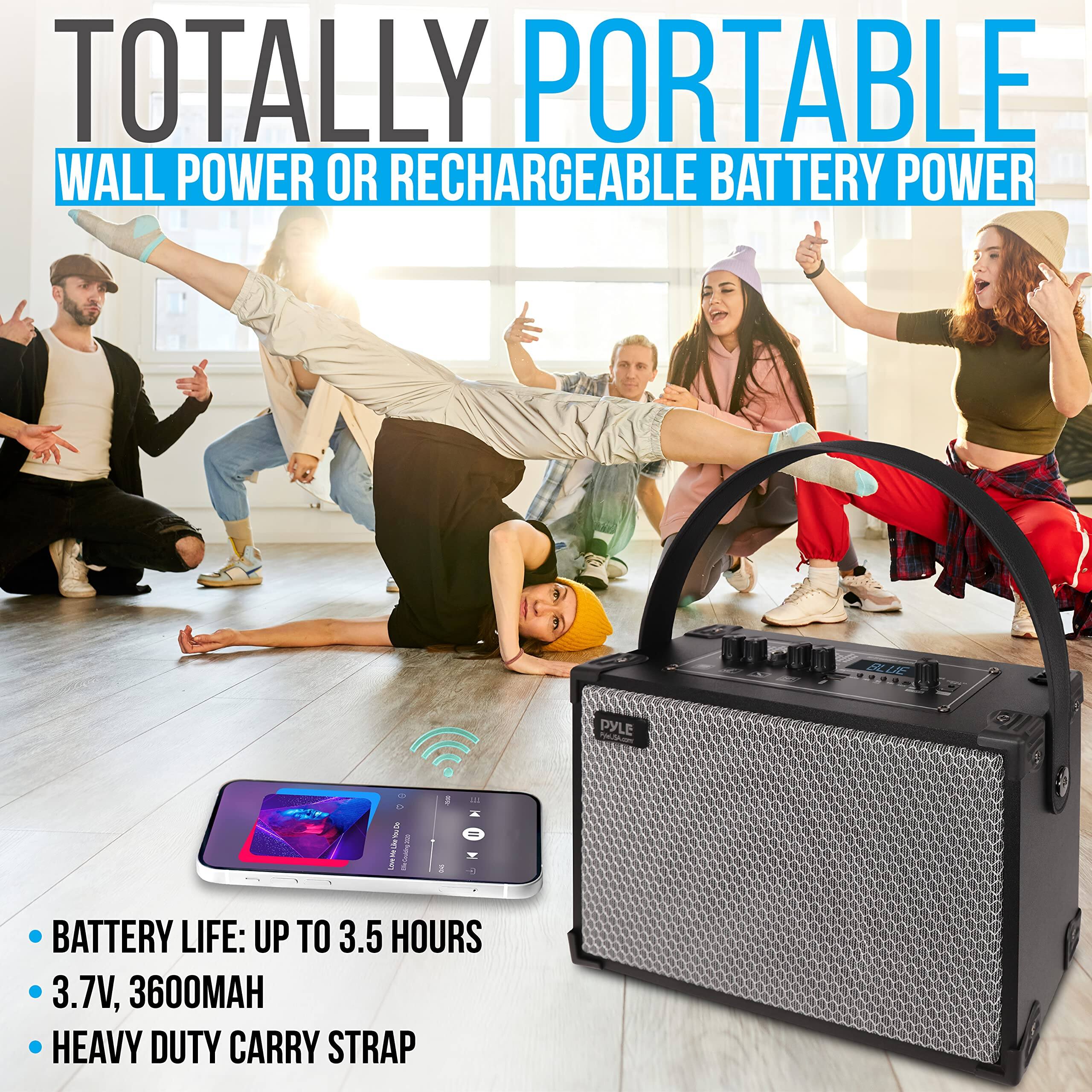 TOTALLY PORTABLE  
WALL POWER OR RECHARGEABLE BATTERY POWER  

- BATTERY LIFE: UP TO 3.5 HOURS  
- 3.7V, 3600MAH  
- HEAVY DUTY CARRY STRAP